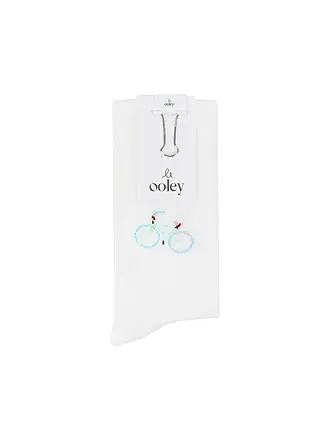 OOLEY | Chaussettes ICON Bike blanc |